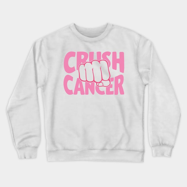 Crush cancer Crewneck Sweatshirt by Peach Lily Rainbow